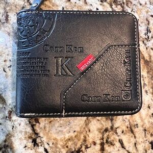 Black Leather Key & Card Holder